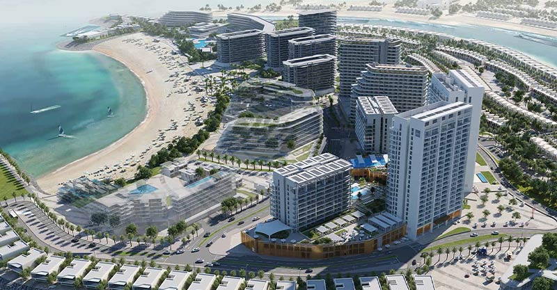 hot deal 2 Bed room in nikki beach Al murjan island RAK full see view high floor